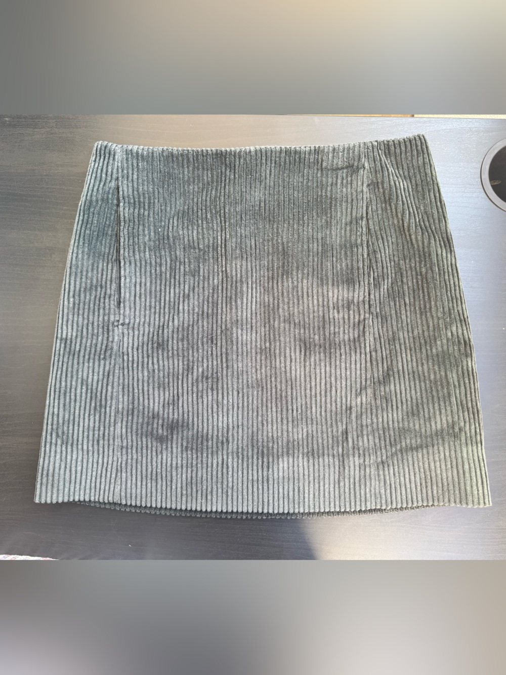 COS Olive Corduroy Mini Skirt